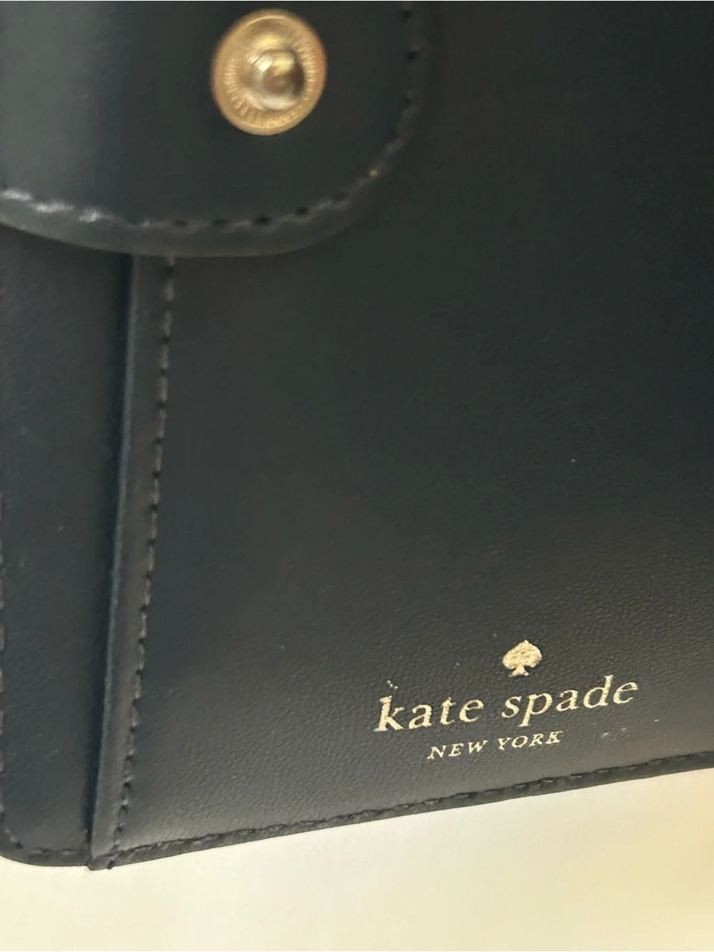 kate spade New York Navy Card Cash and Change Wallet